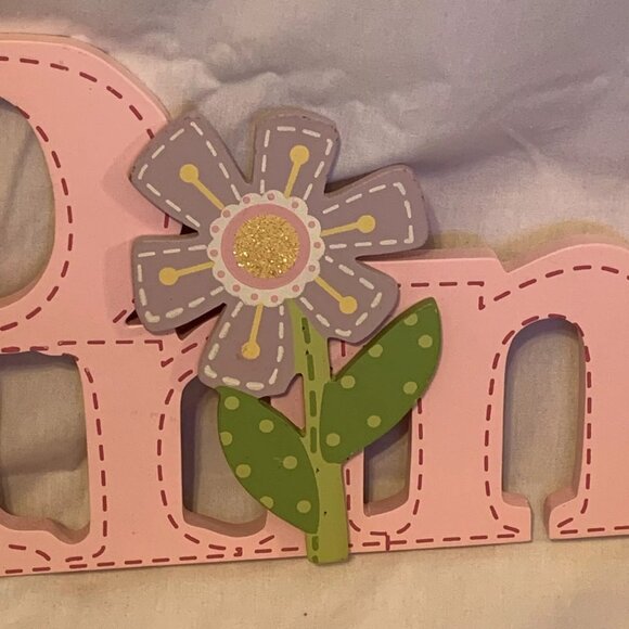 PRINCESS - Pink Sign Word Art Wooden Wall Hanging Room Decor - Picture 7 of 10